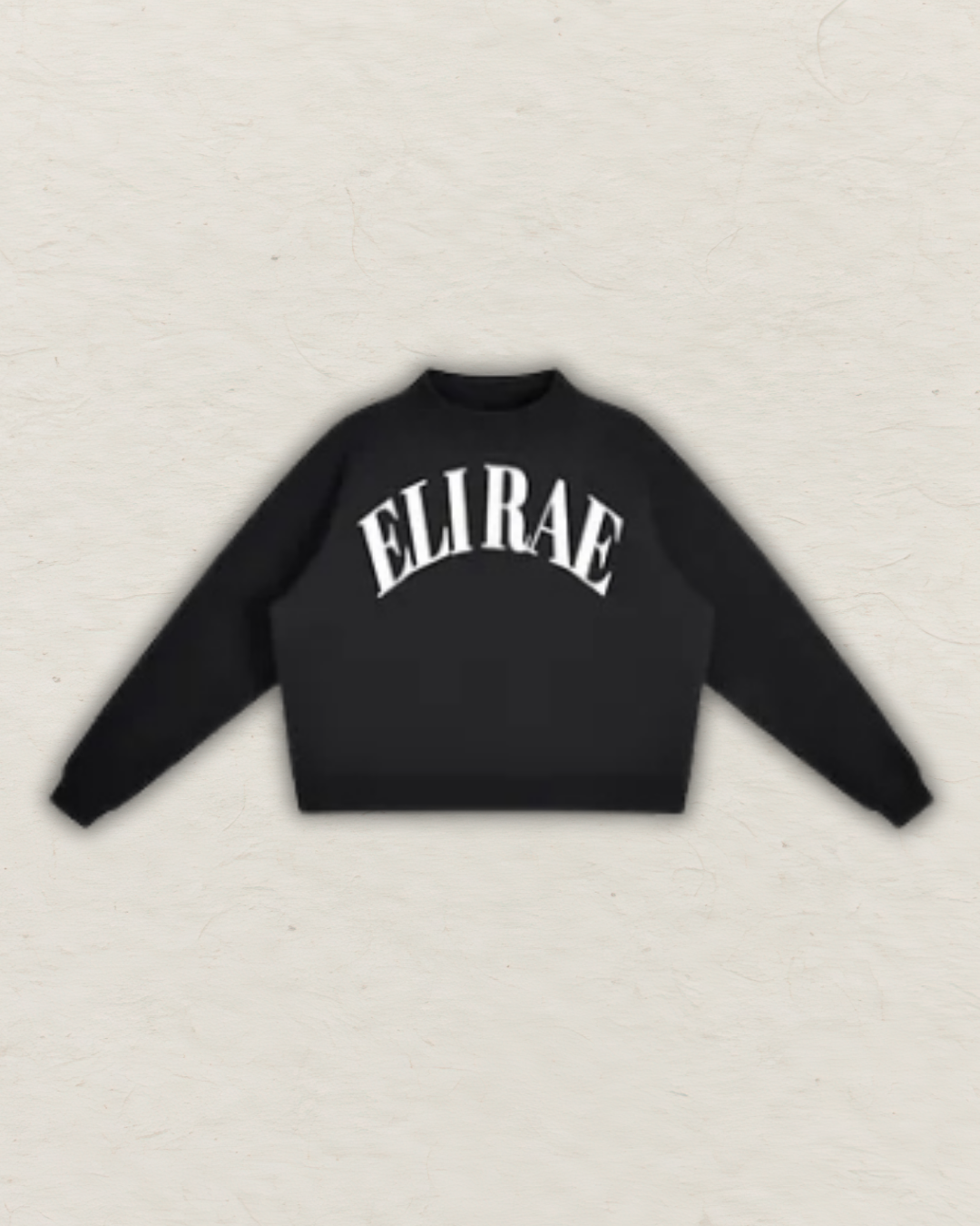 ELI RAE Essential Fleece Mock-Neck - BLACK