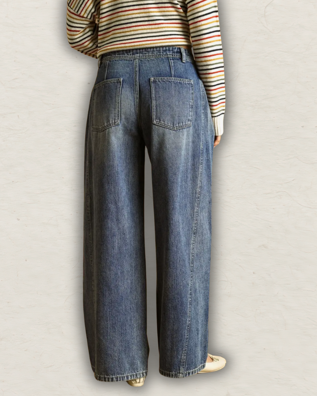On the Side Wide Leg Jeans