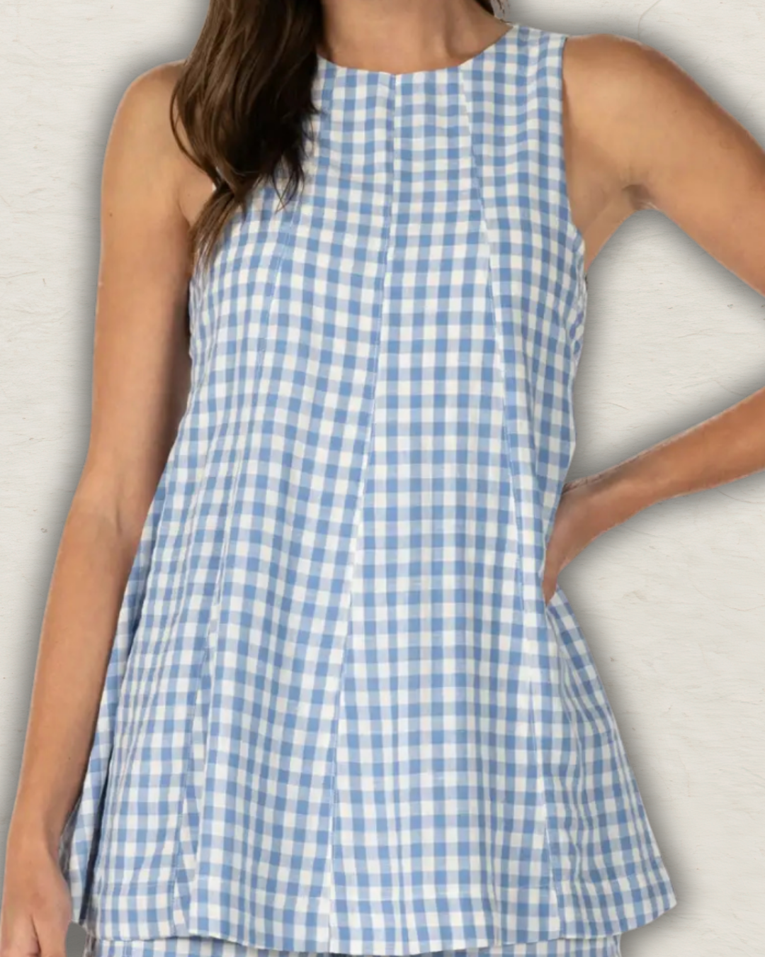 The Gingham Babydoll Romper