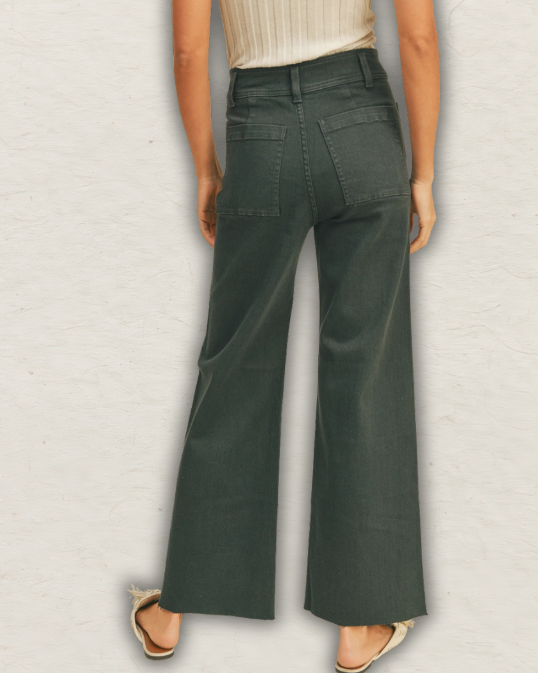 Straight Wide Leg Pants