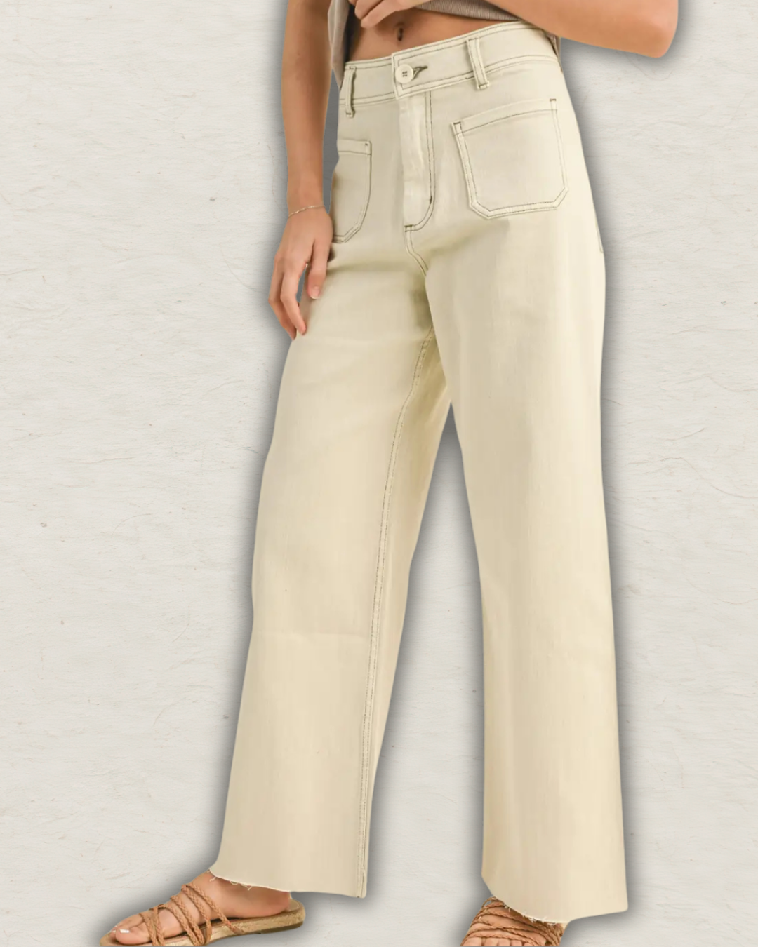 Straight Wide Leg Pants