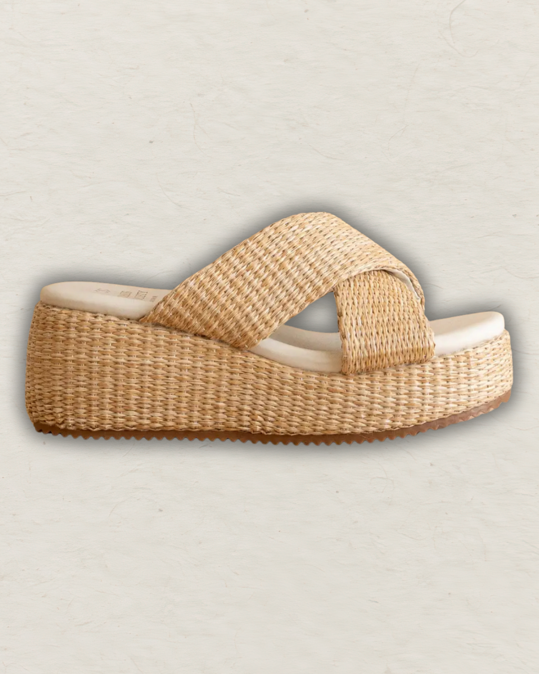 The Fresno | Raffia Platform Summer Sandal