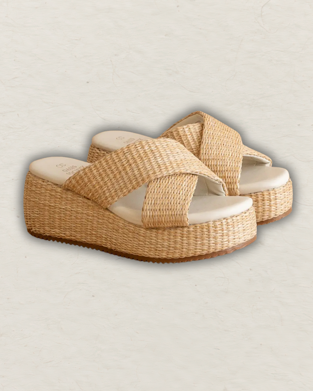 The Fresno | Raffia Platform Summer Sandal