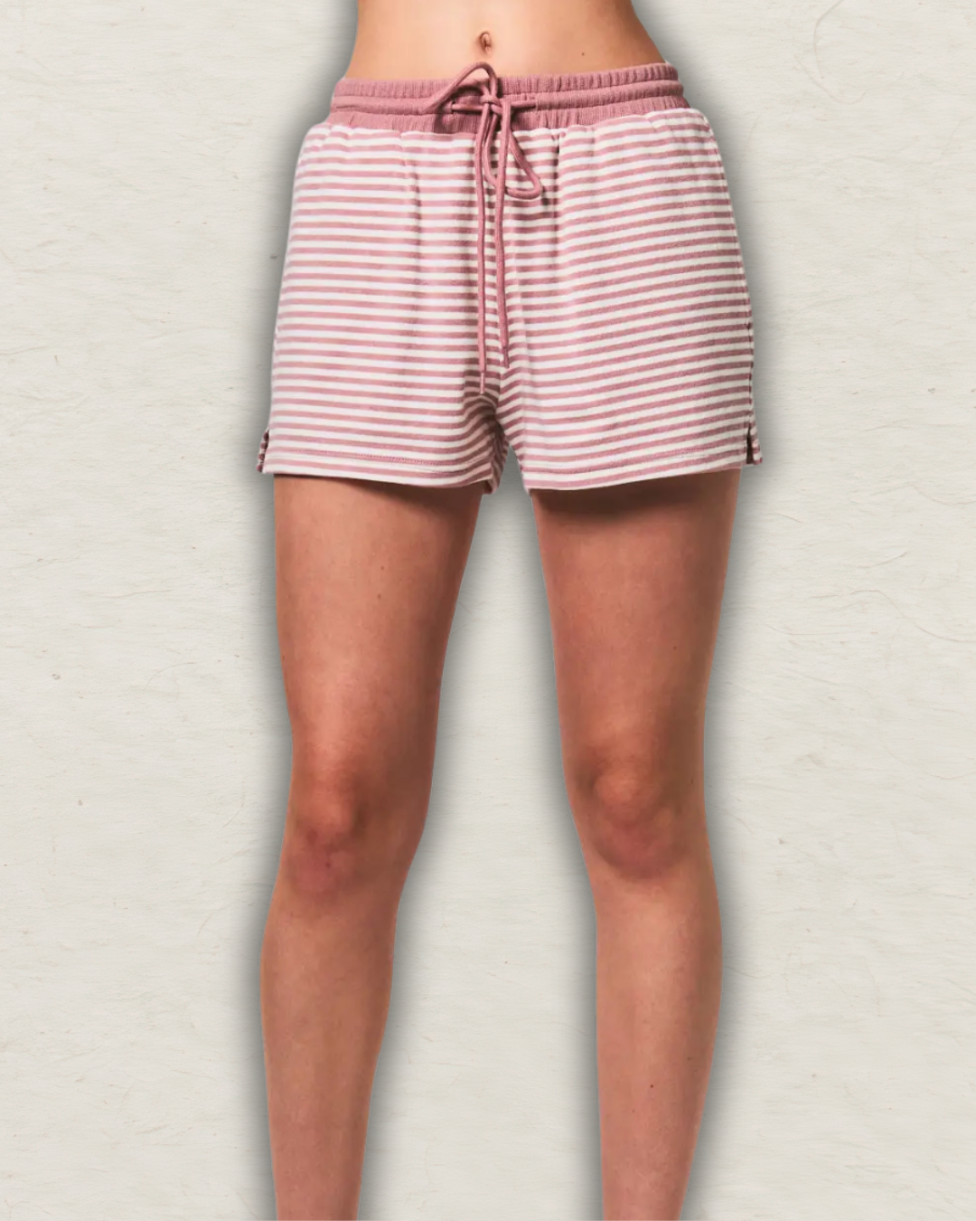 Mid Rise Stripe Shorts