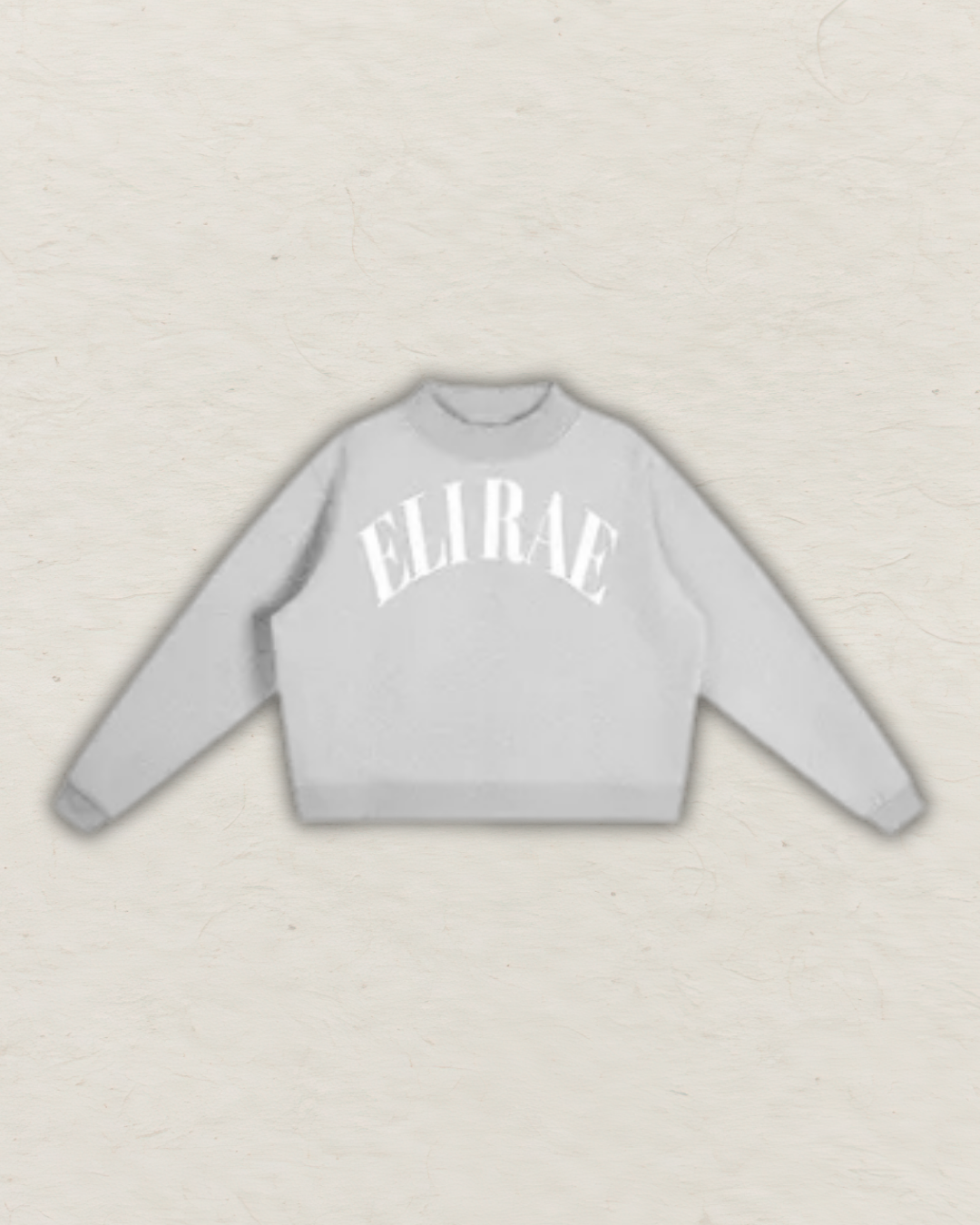 ELI RAE Essential Fleece Mock-Neck - GRAY