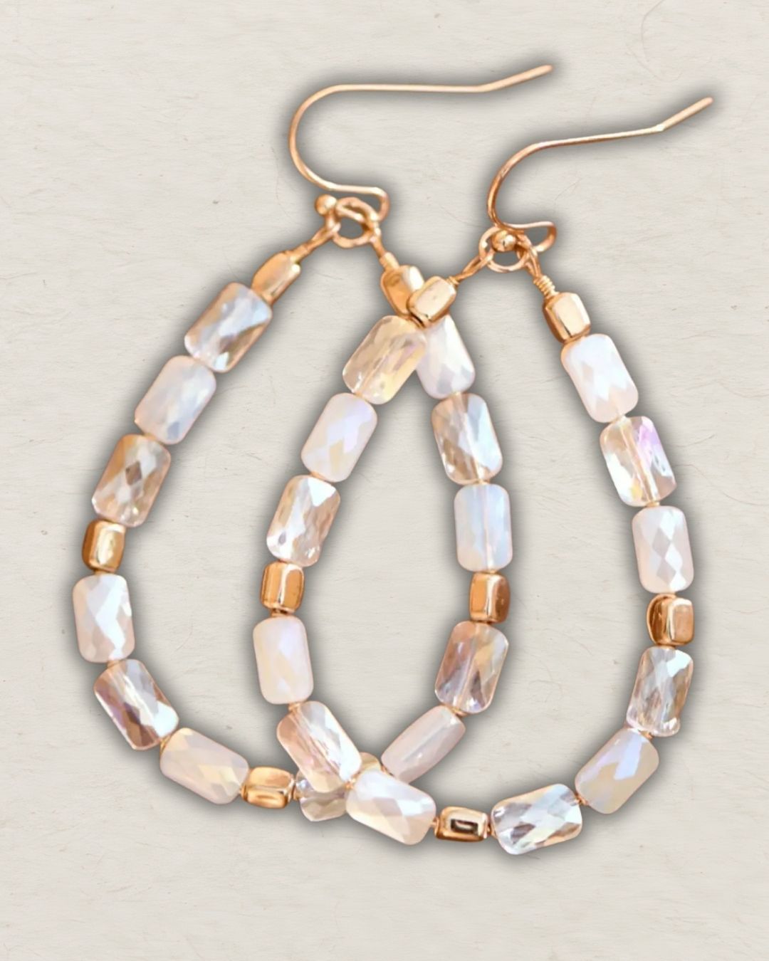 The Crystal Teardrop Earrings
