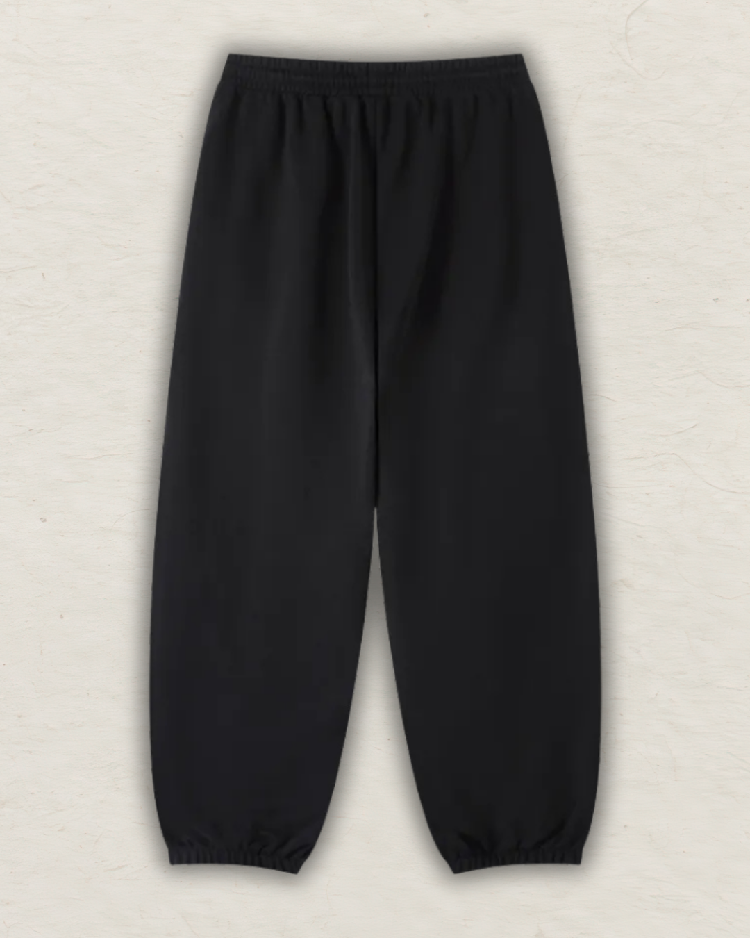 ELI RAE Essential Jogged Sweatpants - BLACK (long logo)
