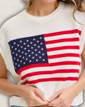 The American Flag Sweater Tank